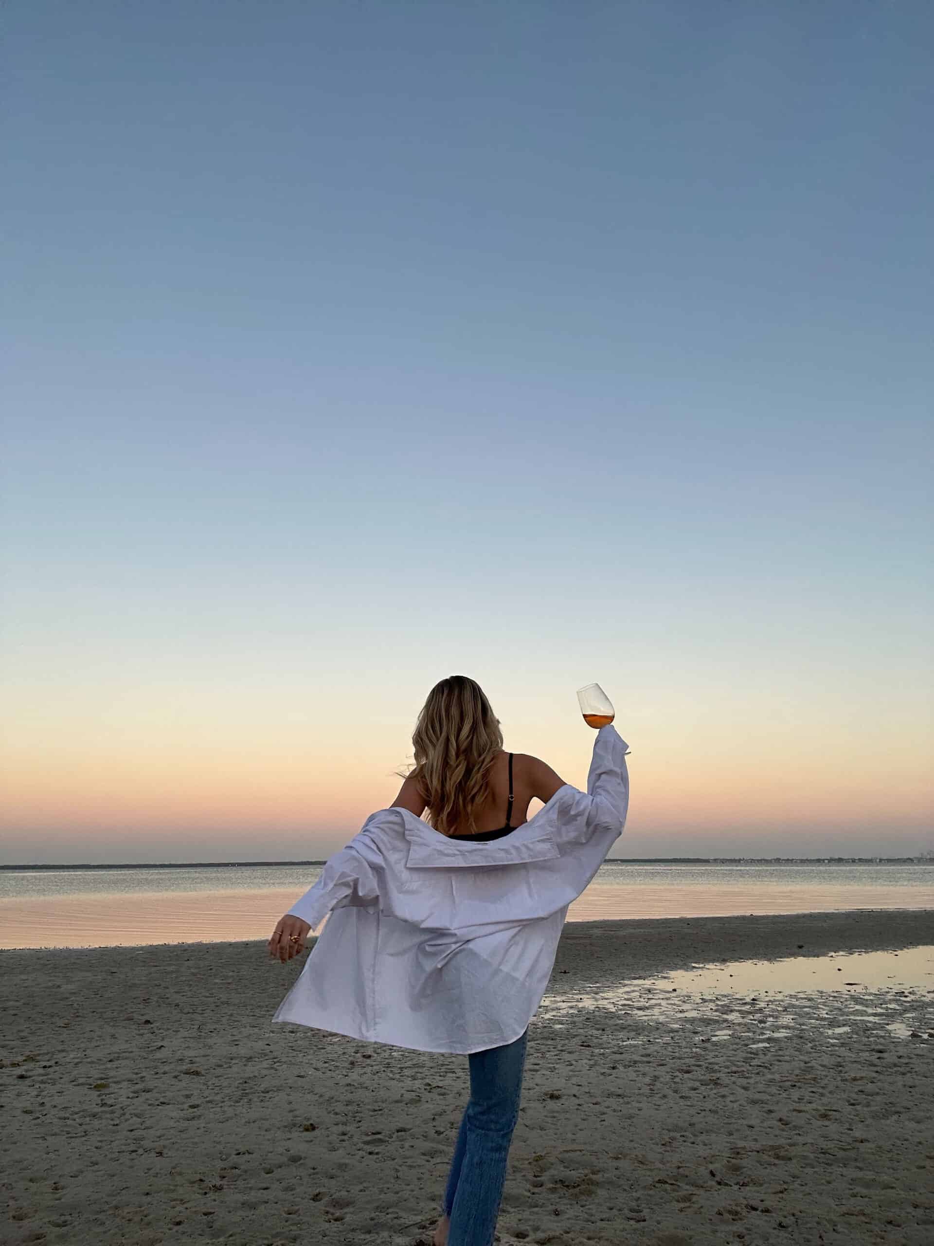 woman showing the benefits of self-care